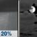 Wednesday Night: Chance Rain Showers then Mostly Cloudy