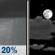 Friday Night: Isolated Rain Showers then Partly Cloudy