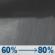 Friday Night: Rain showers. Cloudy, with a low around 46. Friday Night: Rain Showers