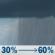 Tuesday: Rain showers likely. Mostly cloudy, with a high near 60. Tuesday: Rain Showers Likely