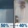 Sunday: A chance of rain showers before 4pm, then a chance of rain. Cloudy, with a high near 54. North wind 5 to 10 mph. Chance of precipitation is 50%. Sunday: Chance Rain Showers then Chance Light Rain