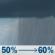 Thursday: Rain showers likely. Cloudy, with a high near 59. Thursday: Rain Showers Likely