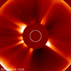 Latest LASCO C2 image of the Sun