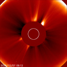 Latest LASCO C2 image of the Sun