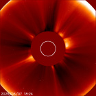 Latest LASCO C2 image of the Sun