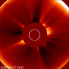 Latest LASCO C2 image of the Sun