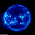 Click for time-lapse image of the sun