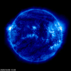 Click for time-lapse image of the sun