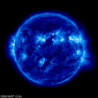 Click for time-lapse image of the sun