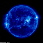 Click for time-lapse image of the sun